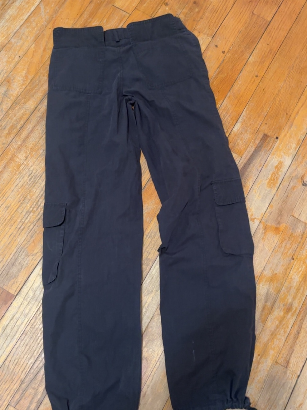 Men's Black Cargo Pants with Utility Pockets